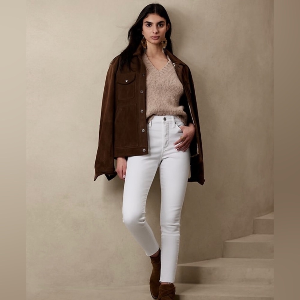 Banana Republic skinny white jeans in 29 short